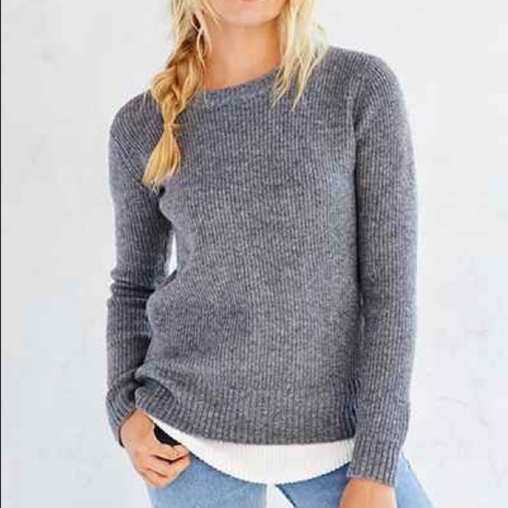 UNIF x Urban Outfitters Chunky Gray Sweater